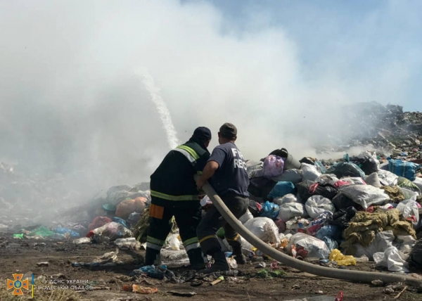 Под Аккерманом полыхала свалка 