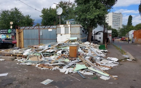 В Киеве снесли рынок «Юность»: как он теперь выглядит