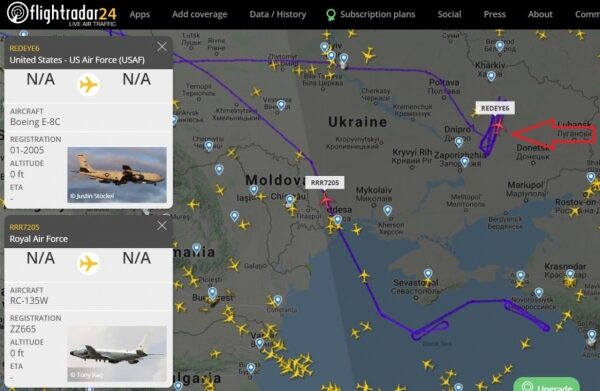 Небо над Украиной заполонили самолёты НАТО