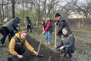 В Одессе высадили саженцы дубов Шевченко в Одессе