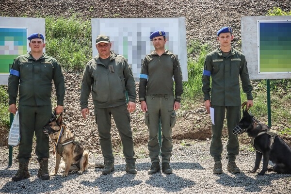 В Одесской области наградили служебную собаку Киру