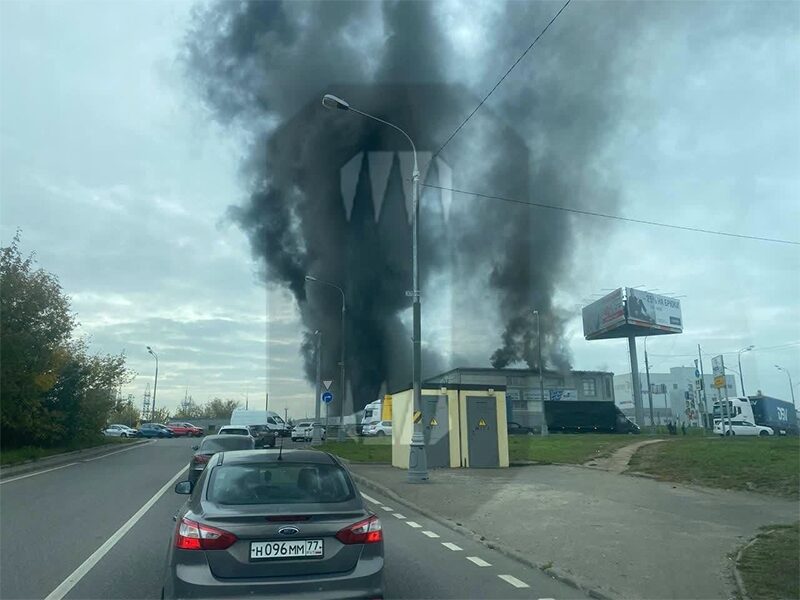 В&nbsp;москві сталася потужна пожежа в&nbsp;торговому центрі