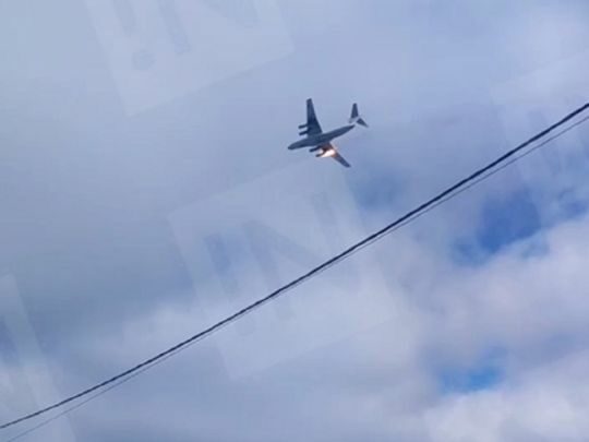 Двигун відвалився в&nbsp;повітрі: у&nbsp;росії розбився військово-транспортний Іл-76 (відео)