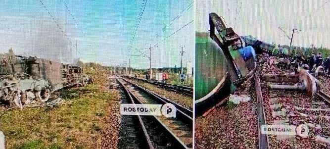 ЗСУ паралізували військову логістику росії: з&nbsp;рейок зійшов локомотив, палають цистерни