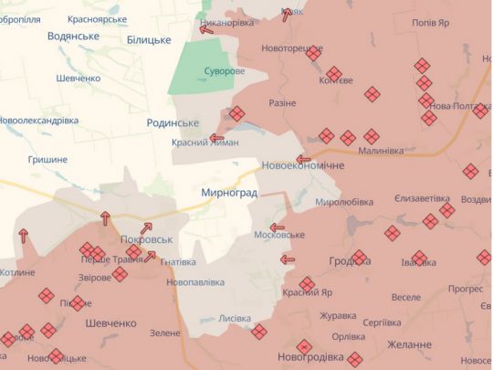 Ситуація на&nbsp;фронті ускладнюється: російські війська прориваються у&nbsp;районі Ямполя та&nbsp;Мирнограда
