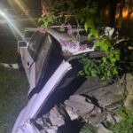 В Одесской области водитель без прав врезался в столб и забор: среди пострадавших несовершеннолетняя